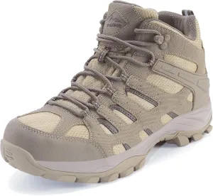 Men's Waterproof Slip Resistant Hiking Boots Outdoor Trail Trekking Camping Casual Walking Hunting Shoes Mountain Travel Mid Ankle Lace up