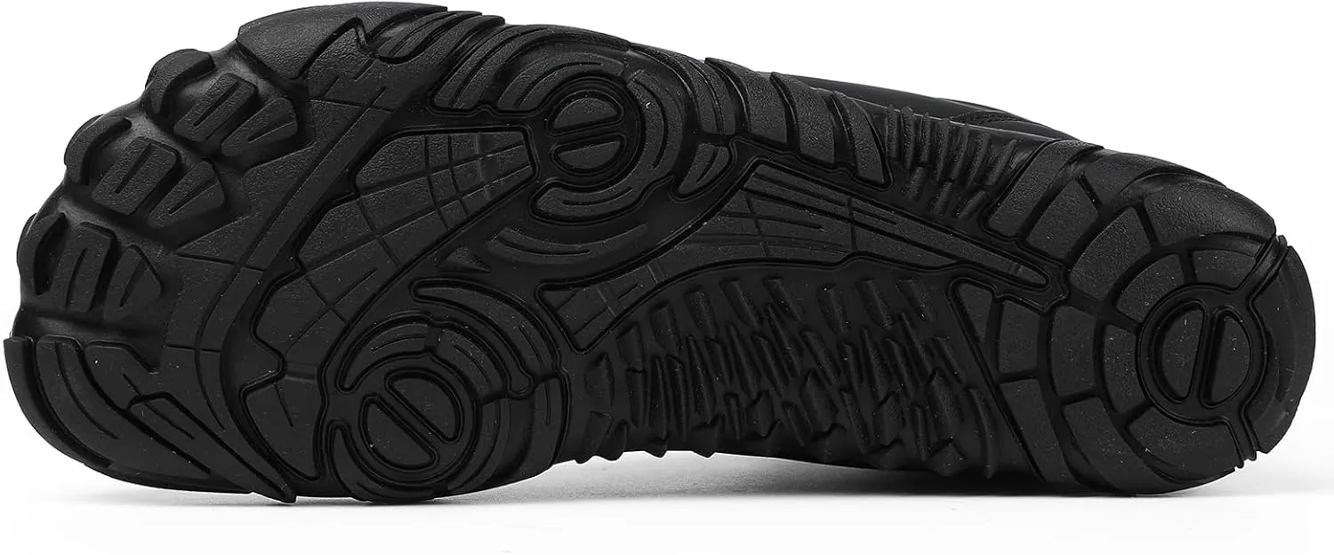 Men's Women's Winter Snow Boots, Slip On Warm Fur Lined Zero Drop Barefoot Hiking Boots, Wide Toe Box Ankle Booties, Minimalist Waterproof Non-Slip Sneakers Hike Shoes for Hiking Walking Outdoor