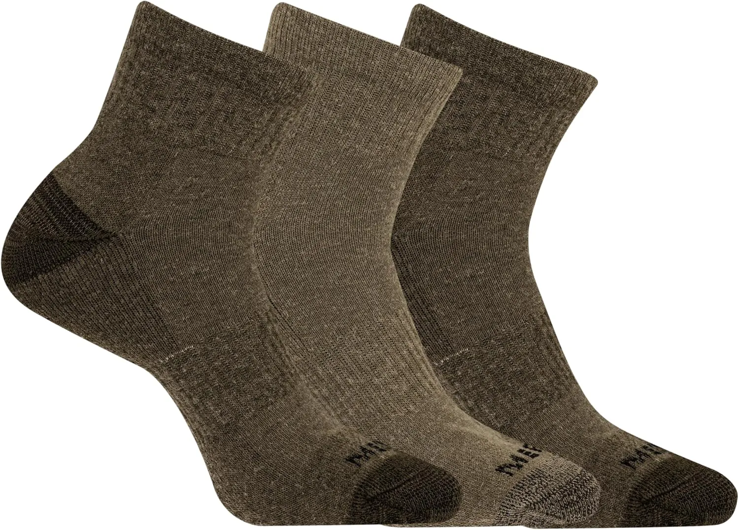 Merrell Unisex-Adult Wool Everyday Hiking Ankle Socks - 3 & 6 Pairs - Cushioned Moisture Wicking