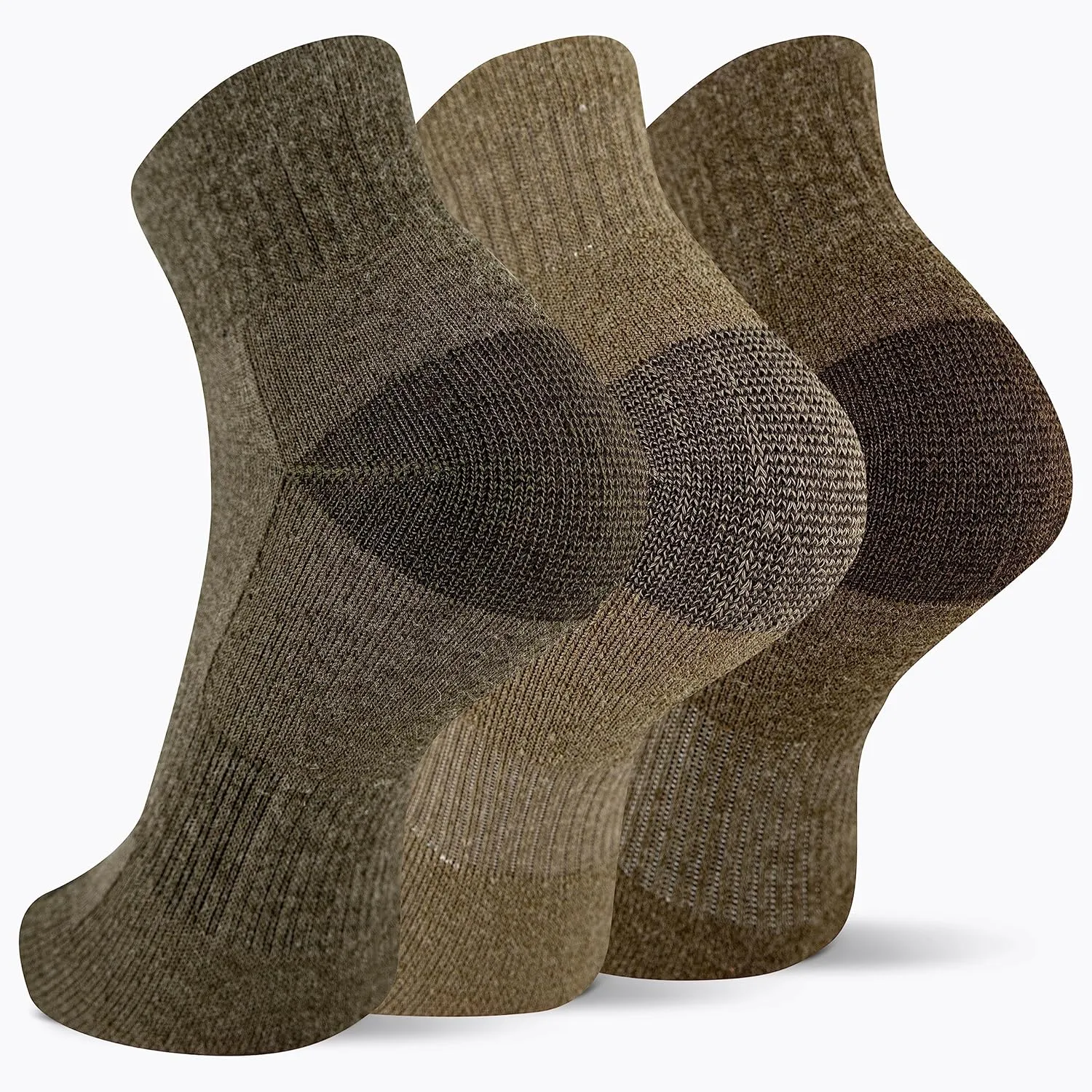 Merrell Unisex-Adult Wool Everyday Hiking Ankle Socks - 3 & 6 Pairs - Cushioned Moisture Wicking