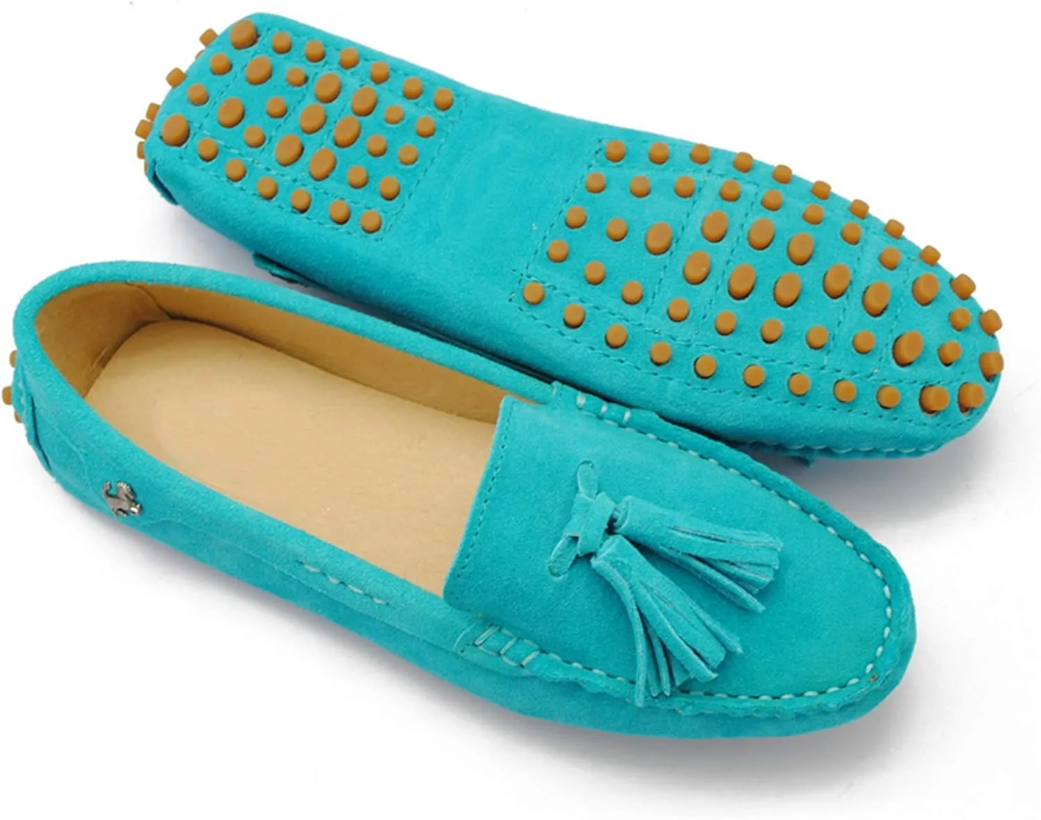 Minishion Summer Loafers for Women Tassel Driving Shoes YB96019