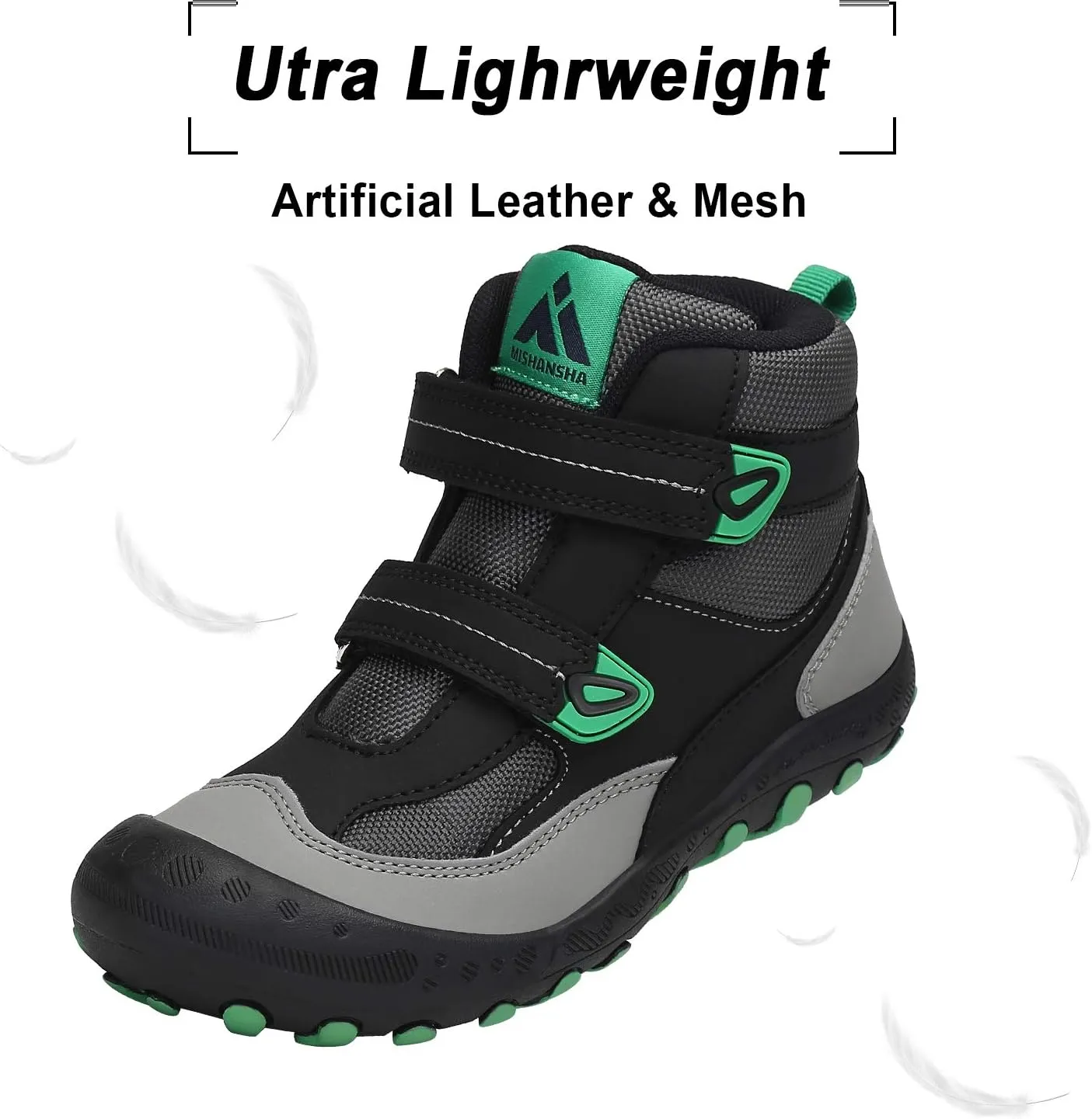 Mishansha Kids Hiking Boots Toddler Girls Boys Hiking Shoes Water-Resistant Anti-Collision Non-Slip Athletic Outdoor Trekking Boots