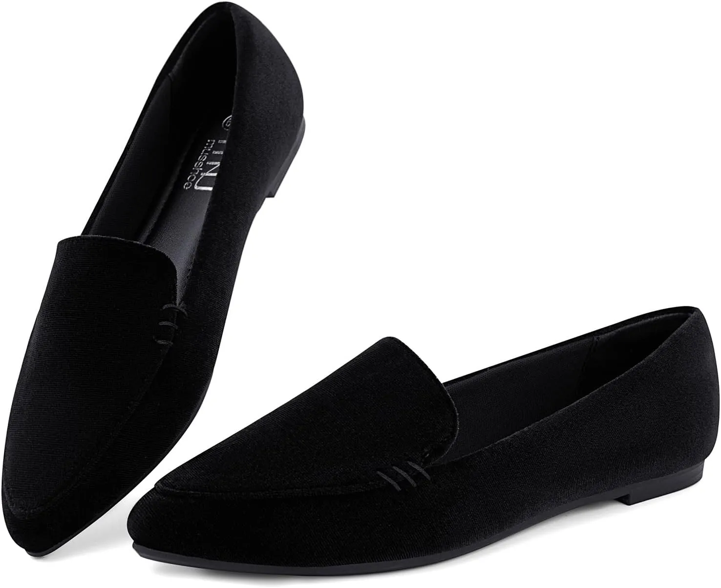 MUSSHOE Loafers for Women Comfortable Pointed Toe Memory Foam Women's Loafers