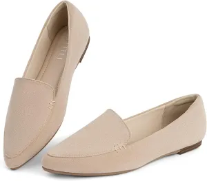 MUSSHOE Loafers for Women Comfortable Pointed Toe Memory Foam Women's Loafers