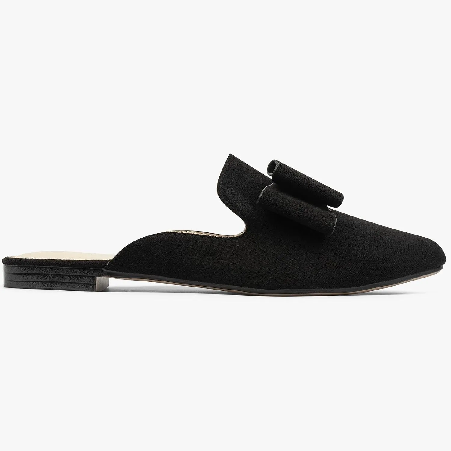 MUSSHOE Mules for Women Flats Comfortable Pointed Toe Slip on Women Mules Flats…