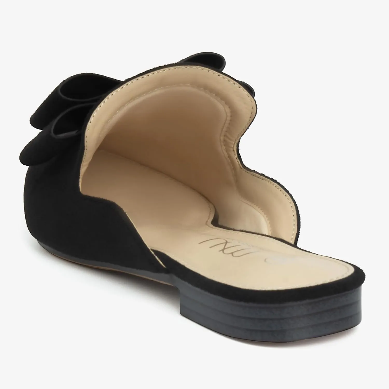 MUSSHOE Mules for Women Flats Comfortable Pointed Toe Slip on Women Mules Flats…