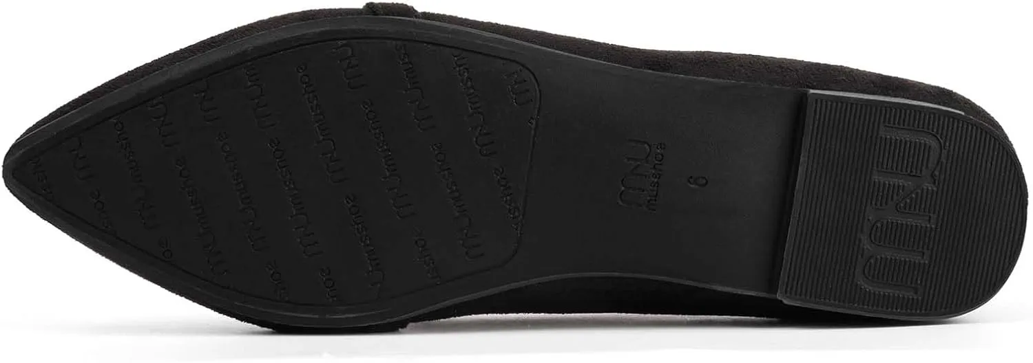 MUSSHOE Women's Loafers Comfortable Fashion Chain Flats Shoes for Women