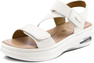 mysoft Women's Summer Walking Sandals Air Cushion Support Platform Ankle Strap Shoes Comfortable Casual Wedge Sandals