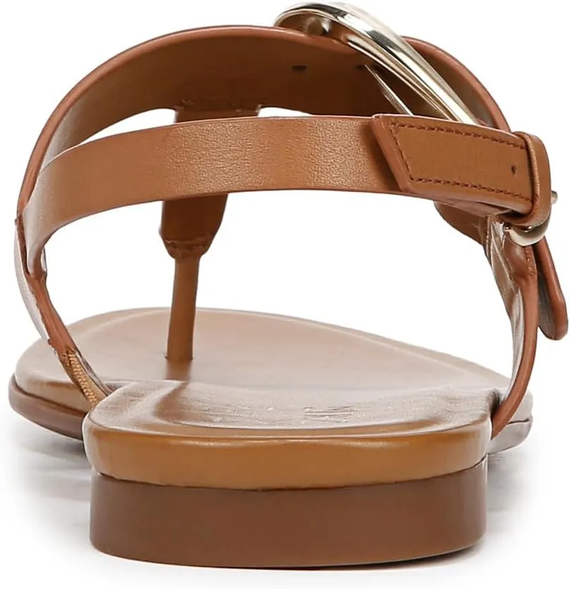 Naturalizer Womens Taylor T-Strap Slingback Flat Sandal