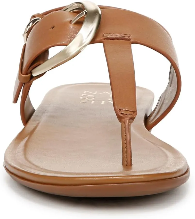 Naturalizer Womens Taylor T-Strap Slingback Flat Sandal