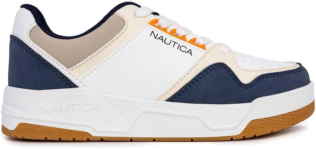 Nautica Boys Low-Top Sneakers, Basketball Tennis Shoes for Kids, Outdoor School Running Shoes - Sizes for Big Kid/Little Kid