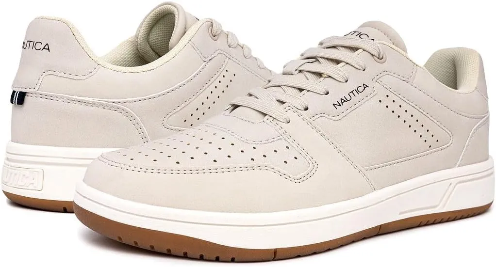Nautica Men's Classic Lace-Up Low-Top Sneakers – Stylish and Comfortable Casual Tennis Shoes - Jaxon