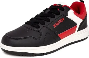 Nautica Men's Classic Low-Top Sneakers – Retro Lace-Up Casual Shoes for Tennis and Basketball-Inspired Style