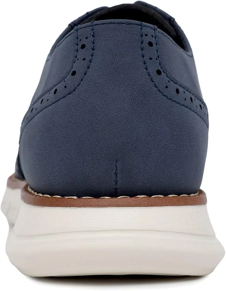 Nautica Men's Knit Dress Oxford Dress Sneakers: Breathable, Stylish, Lightweight & Comfortable - Ideal for Business or Walking