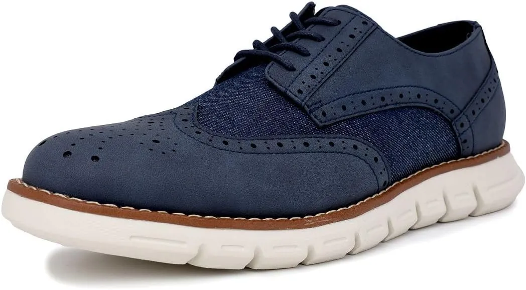Nautica Men's Knit Dress Oxford Dress Sneakers: Breathable, Stylish, Lightweight & Comfortable - Ideal for Business or Walking