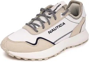 Nautica Women’s Lace-Up Fashion Sneakers – Low-Top Casual Walking & Tennis Shoes with Platform or Regular Heel
