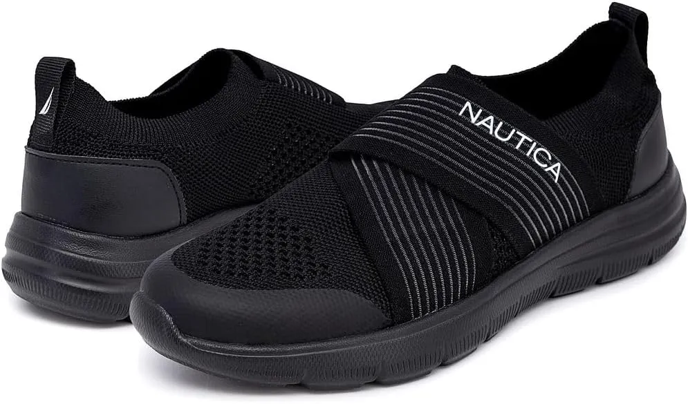 Nautica Women's Slip-On Sneakers - Comfortable Running Shoes, Stylish & Easy to Wear - Perfect for Everyday Wear