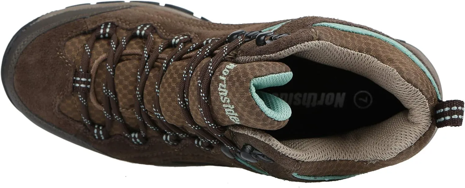 Northside Womens Pioneer Mid Leather Waterproof Hiking Shoe