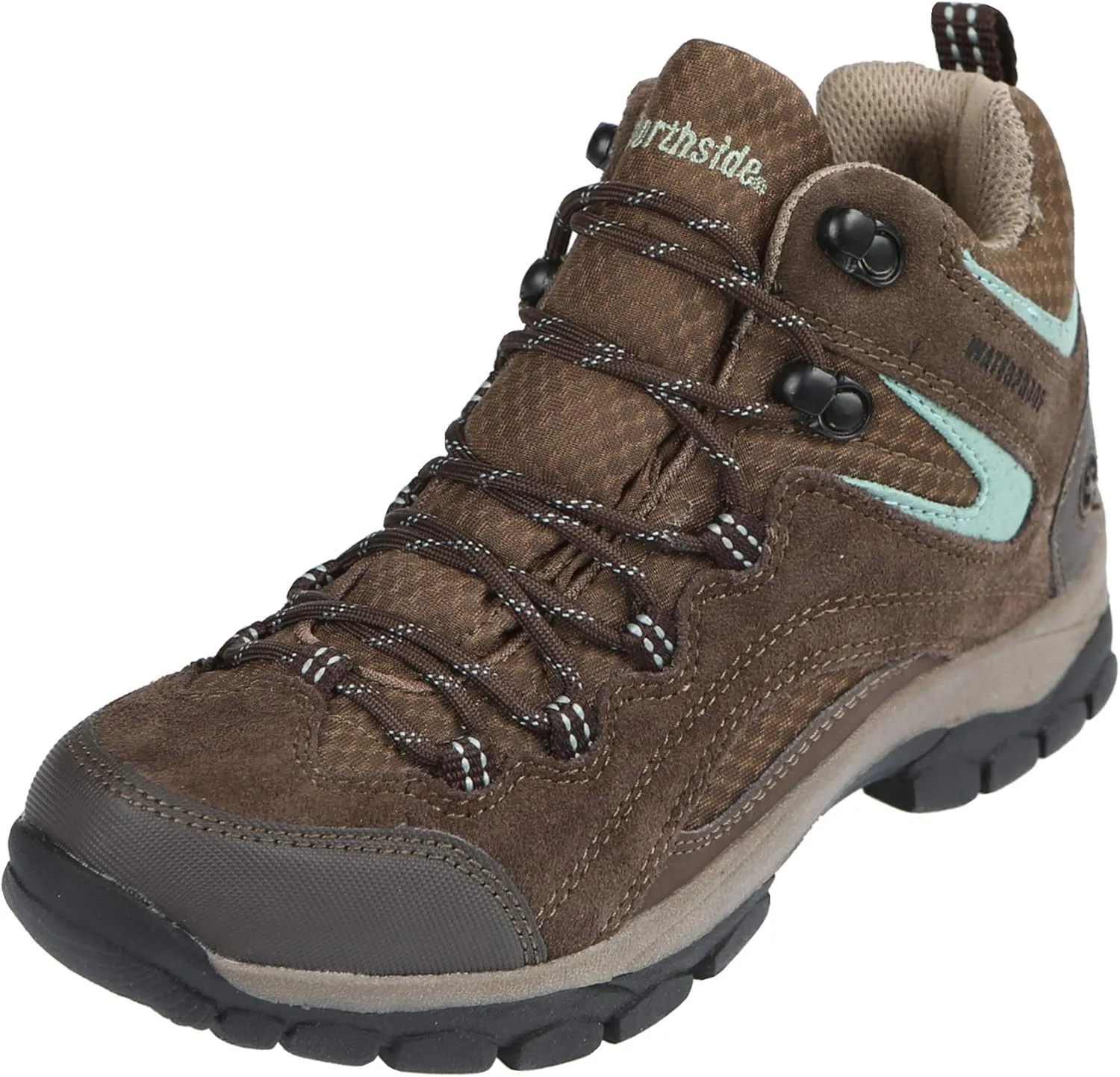 Northside Womens Pioneer Mid Leather Waterproof Hiking Shoe