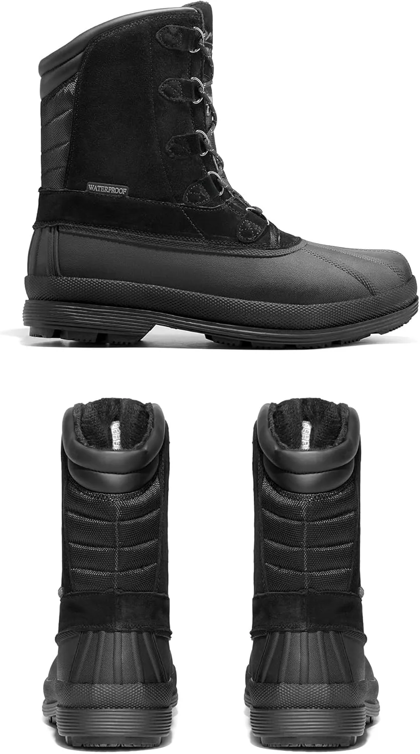 NORTIV 8 Men's Insulated Waterproof Work Winter Snow Boots