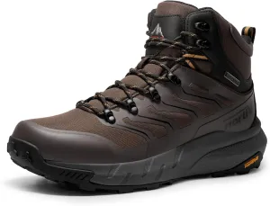 NORTIV 8 Men's Lightweight Hiking Boots Waterproof Breathable Outdoor Trekking Camping Ankle Boots Fern