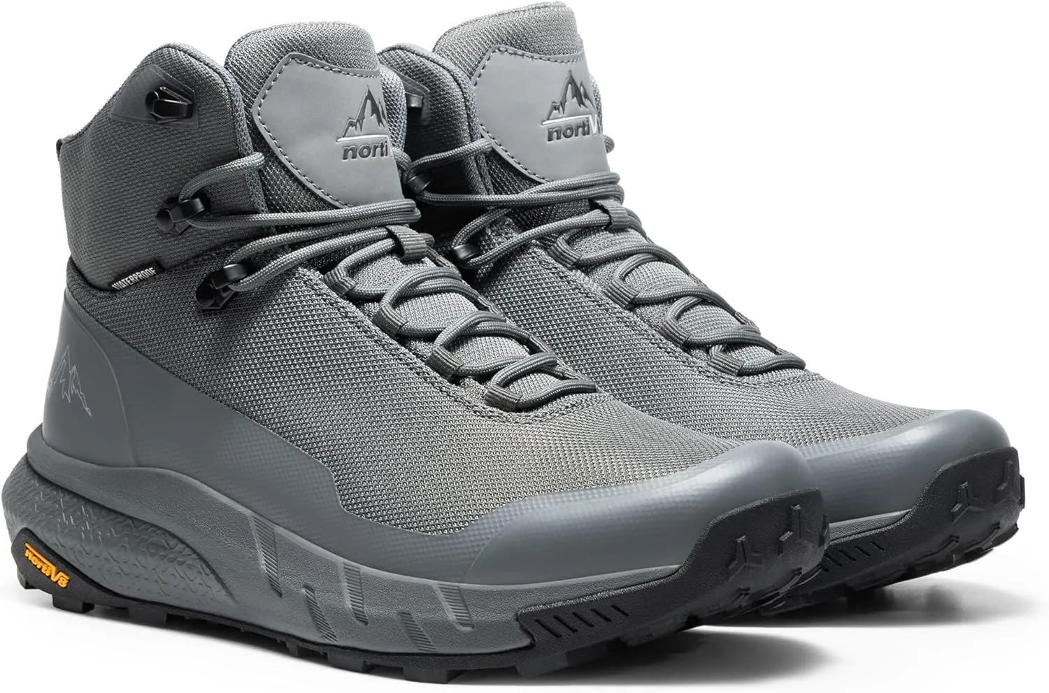 NORTIV 8 Men's Mid Waterproof Hiking Boots Outdoor Lightweight Breathable Trekking Camping Mountaineering Shoes HydroTrek