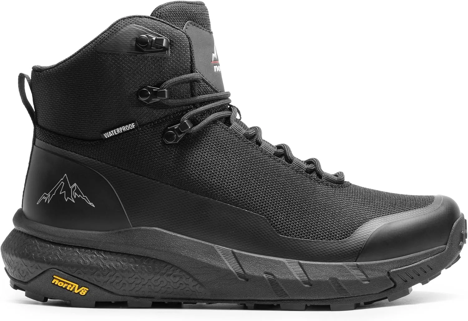 NORTIV 8 Men's Mid Waterproof Hiking Boots Outdoor Lightweight Breathable Trekking Camping Mountaineering Shoes HydroTrek