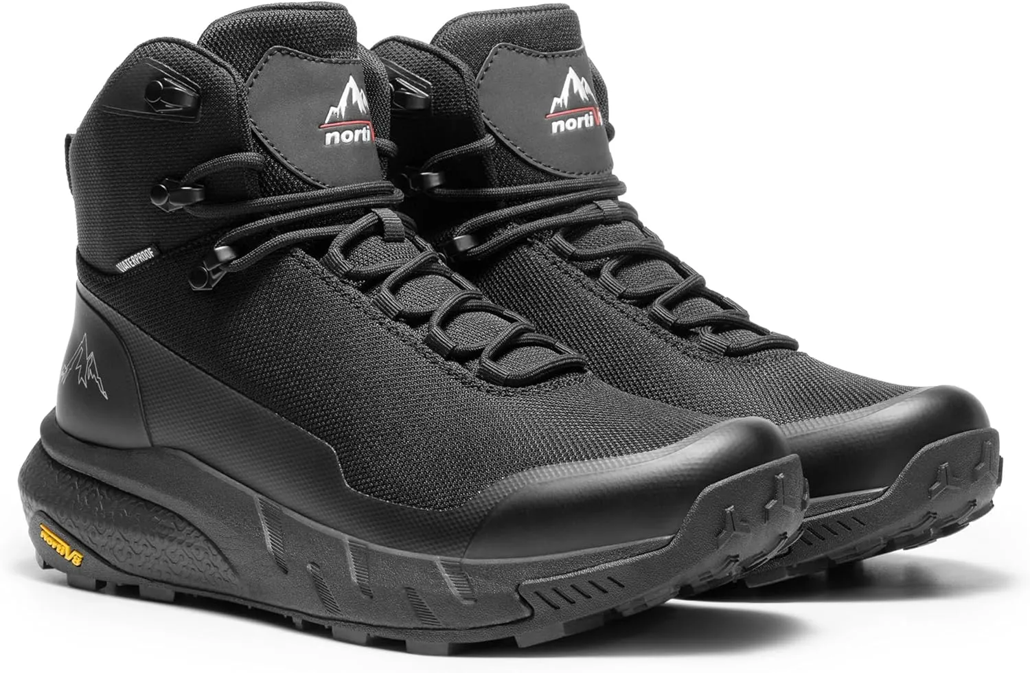 NORTIV 8 Men's Mid Waterproof Hiking Boots Outdoor Lightweight Breathable Trekking Camping Mountaineering Shoes HydroTrek