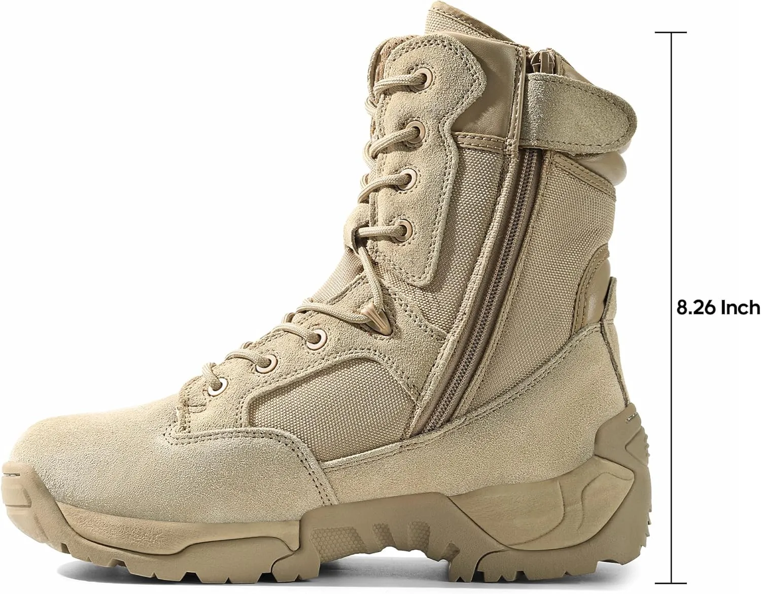 NORTIV 8 Men's Military Tactical Work Boots Hiking Motorcycle Combat Boots Response