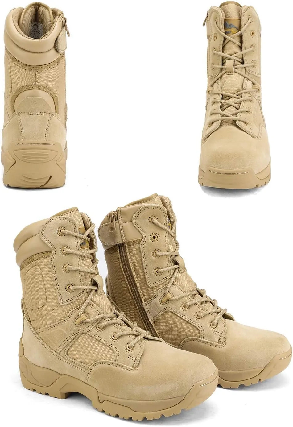NORTIV 8 Men's Military Tactical Work Boots Hiking Motorcycle Combat Boots Response