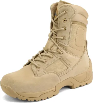 NORTIV 8 Men's Military Tactical Work Boots Hiking Motorcycle Combat Boots Response