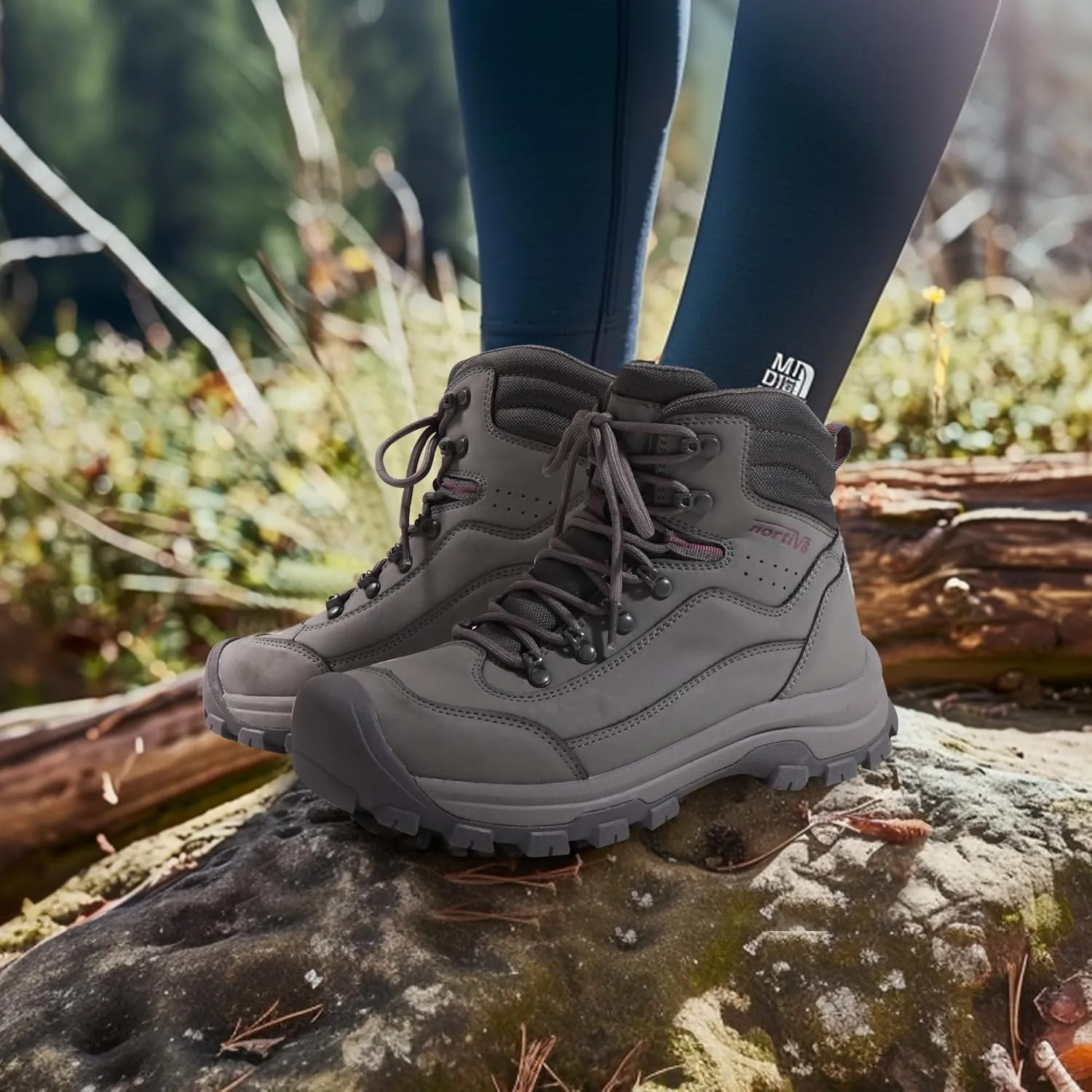 NORTIV 8 Women's Hiking Boots Waterproof Trekking Camping Trail Backpacking Boots for Outdoor