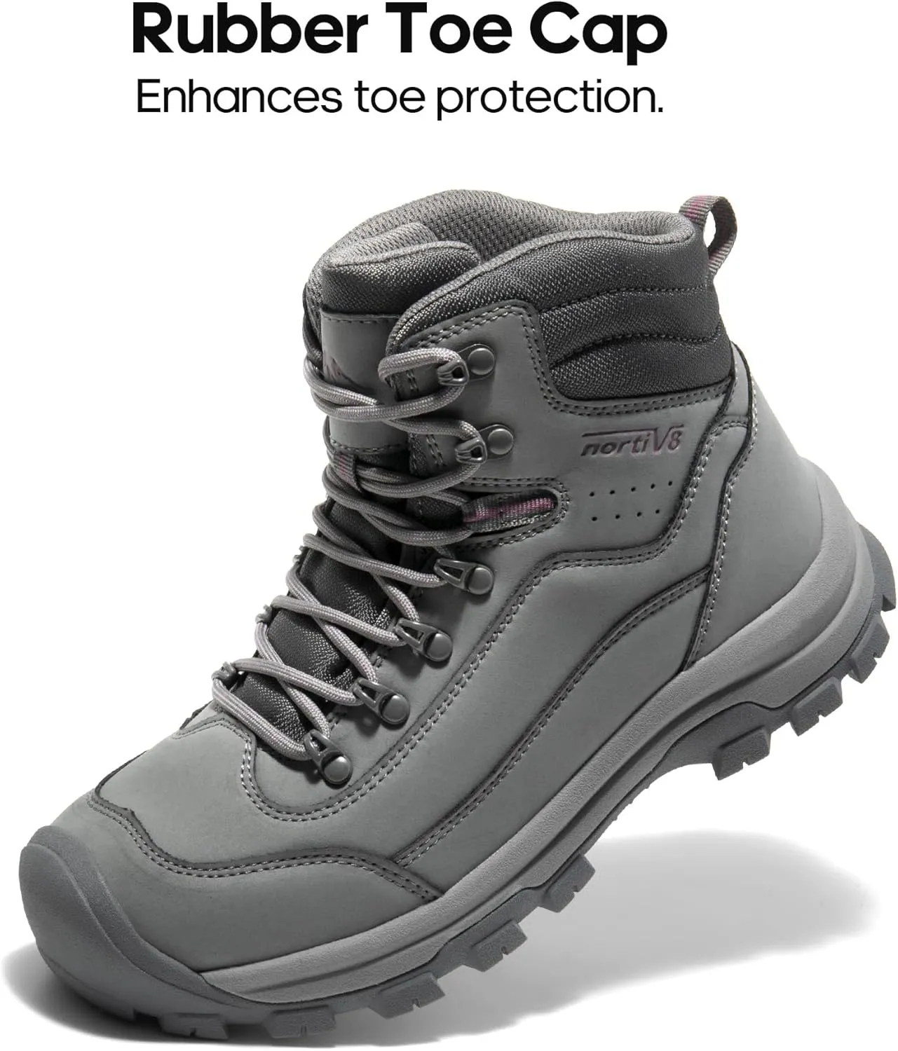 NORTIV 8 Women's Hiking Boots Waterproof Trekking Camping Trail Backpacking Boots for Outdoor