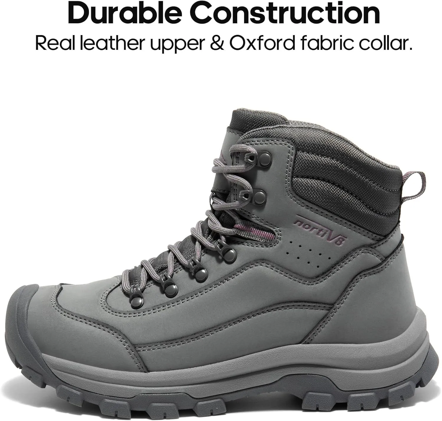 NORTIV 8 Women's Hiking Boots Waterproof Trekking Camping Trail Backpacking Boots for Outdoor