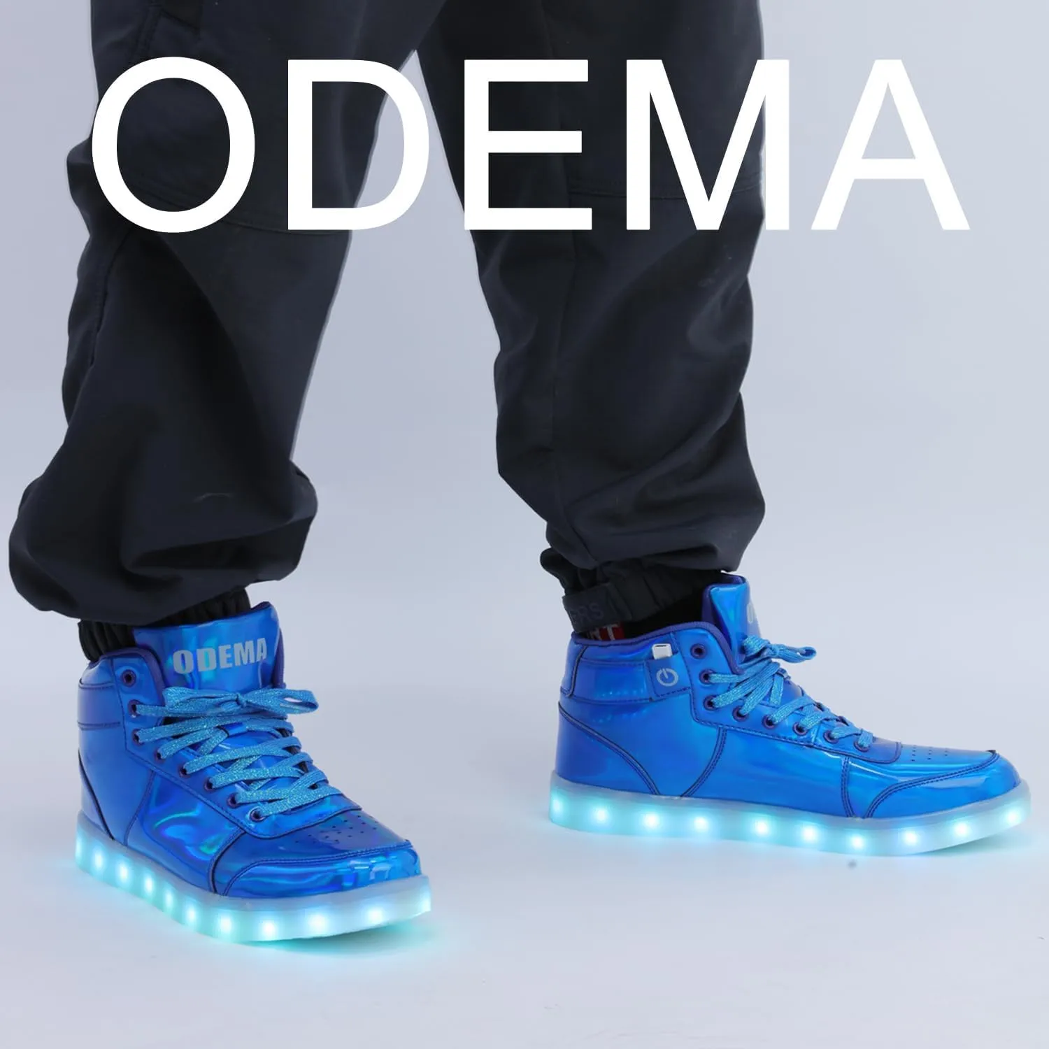 Odema V3 Aurora Unisex High Top Light Up Shoes, Sneakers with Lights for Men，Women, Led Light Shoes,USB Charging Glowing Shoes for Teens