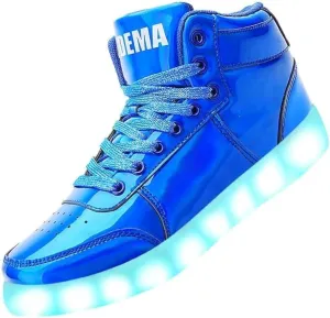 Odema V3 Aurora Unisex High Top Light Up Shoes, Sneakers with Lights for Men，Women, Led Light Shoes,USB Charging Glowing Shoes for Teens