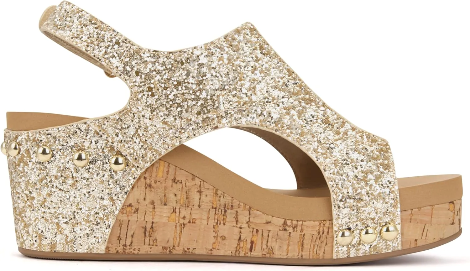 PARTY Women's Wedge Sandals With Buckle Ankle Strap for Dressy Summer