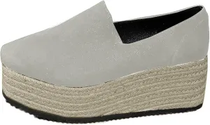 Platform Slip on Shoes for Women Fashion Linen Wide Low Top Shoe Casual Sneakers Workout Party Dressy Sneaker
