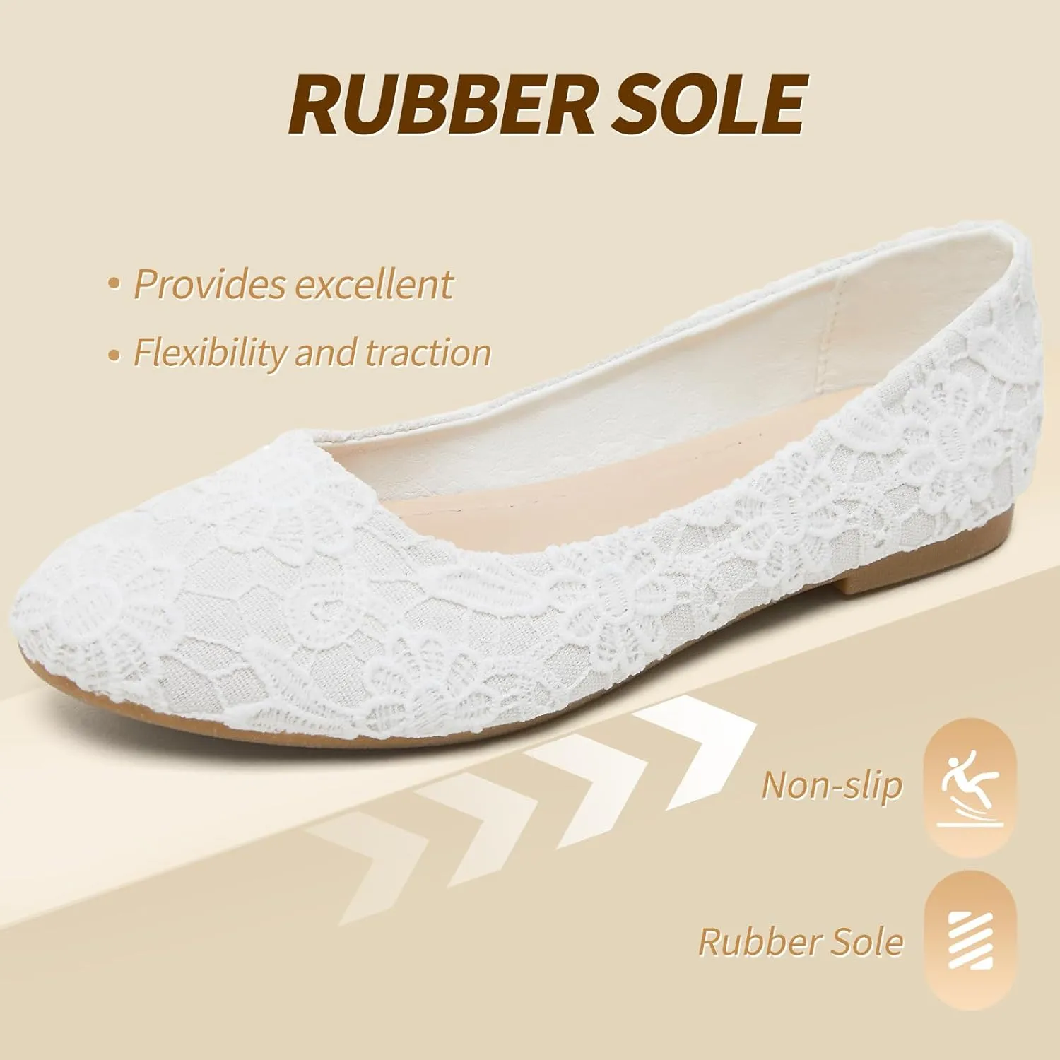POVOGER Loafers for Women Slip on Shoes Flats Shoes Round Toe Flats for Women Comfortable Womens Dressy Ballet Flats
