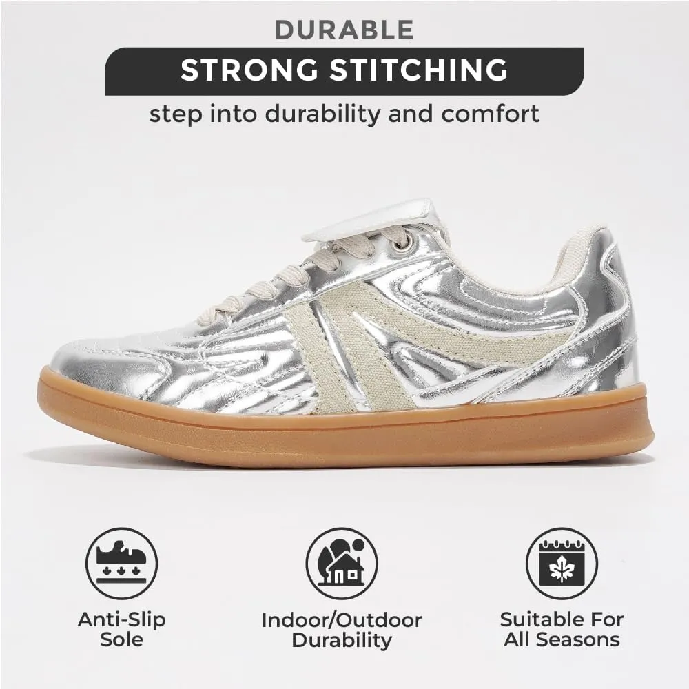 Project Cloud Womens Sneakers - Memory Foam Casual Shoes for Women Footwear Lace Up Women's Fashion Sneakers - Non-Slip Comfortable Trendy Shoes Womens (Madrid)