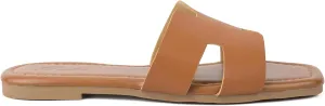 Putu Women's Flat Sandals Summer Sandals Cute Slide Sandals
