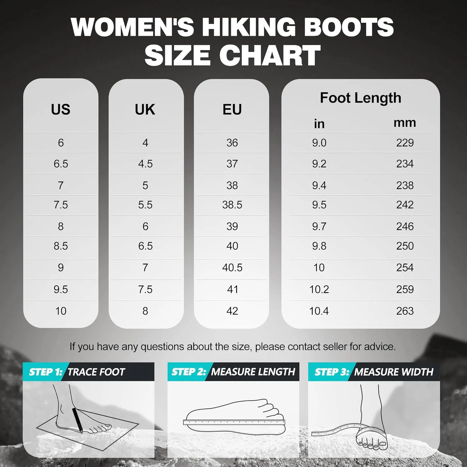 R CORD Womens Hiking Boots Waterproof Hiking Boots Womens Non-Slip Lightweight Outdoor Hiking Shoes Trekking Camping Trail Outdoor