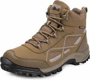 R CORD Womens Hiking Boots Waterproof Mid-Cut Hiking Boots Womens Non-Slip Hiking shoes Outdoor Trekking Camping Trail Outdoor