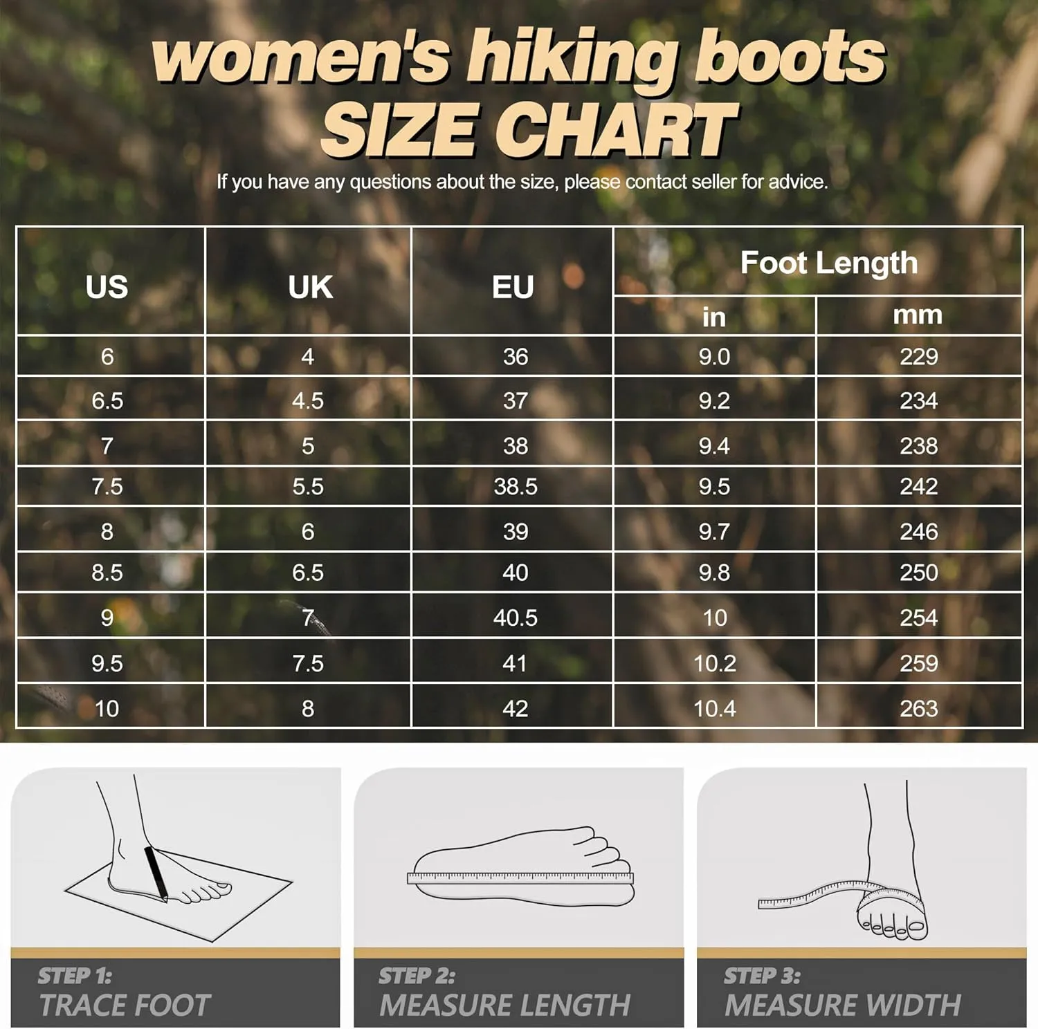 R CORD Womens Hiking Boots Waterproof Mid-Cut Hiking Boots Womens Non-Slip Hiking shoes Outdoor Trekking Camping Trail Outdoor
