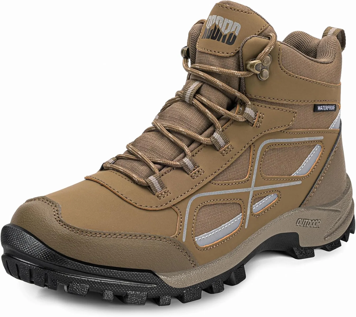 R CORD Womens Hiking Boots Waterproof Mid-Cut Hiking Boots Womens Non-Slip Hiking shoes Outdoor Trekking Camping Trail Outdoor