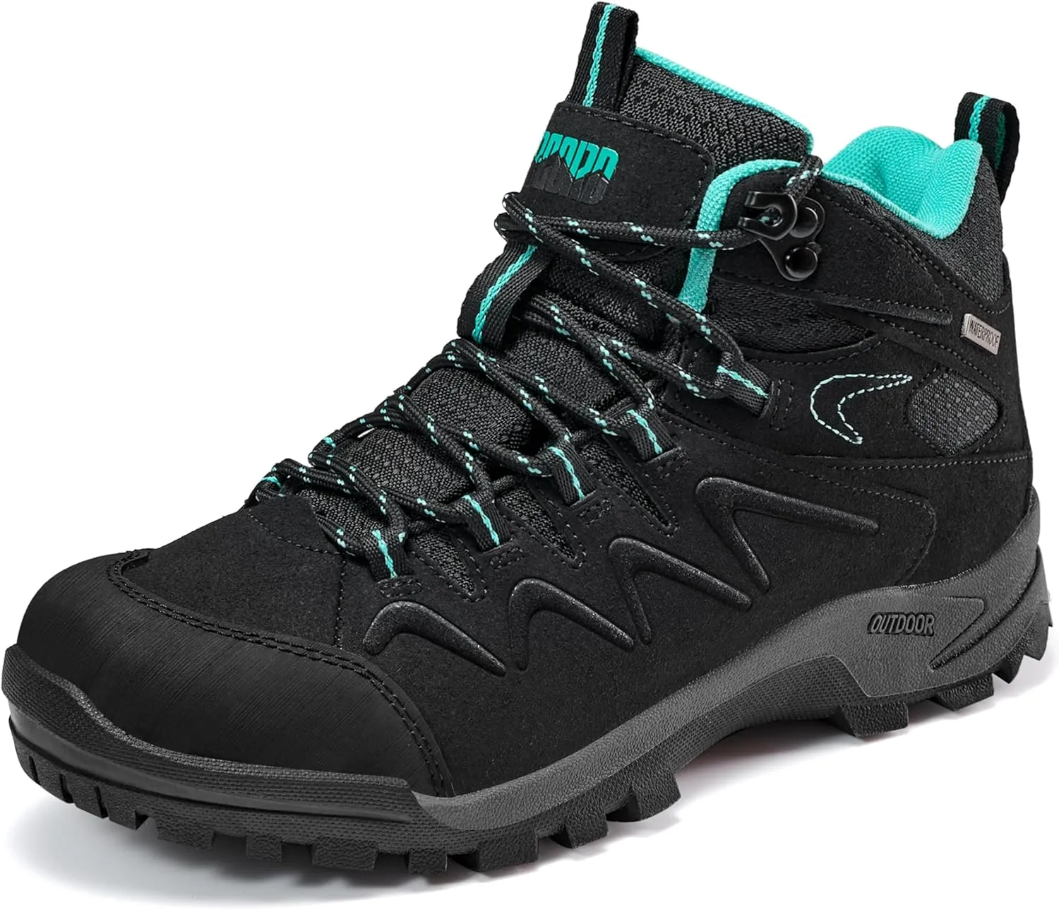 R CORD Womens Hiking Boots Waterproof Womens Hiking Shoes Comfortable Non-Slip Breathable Hiking Boots Womens Outdoor Trekking Camping Boots Hiking Shoes