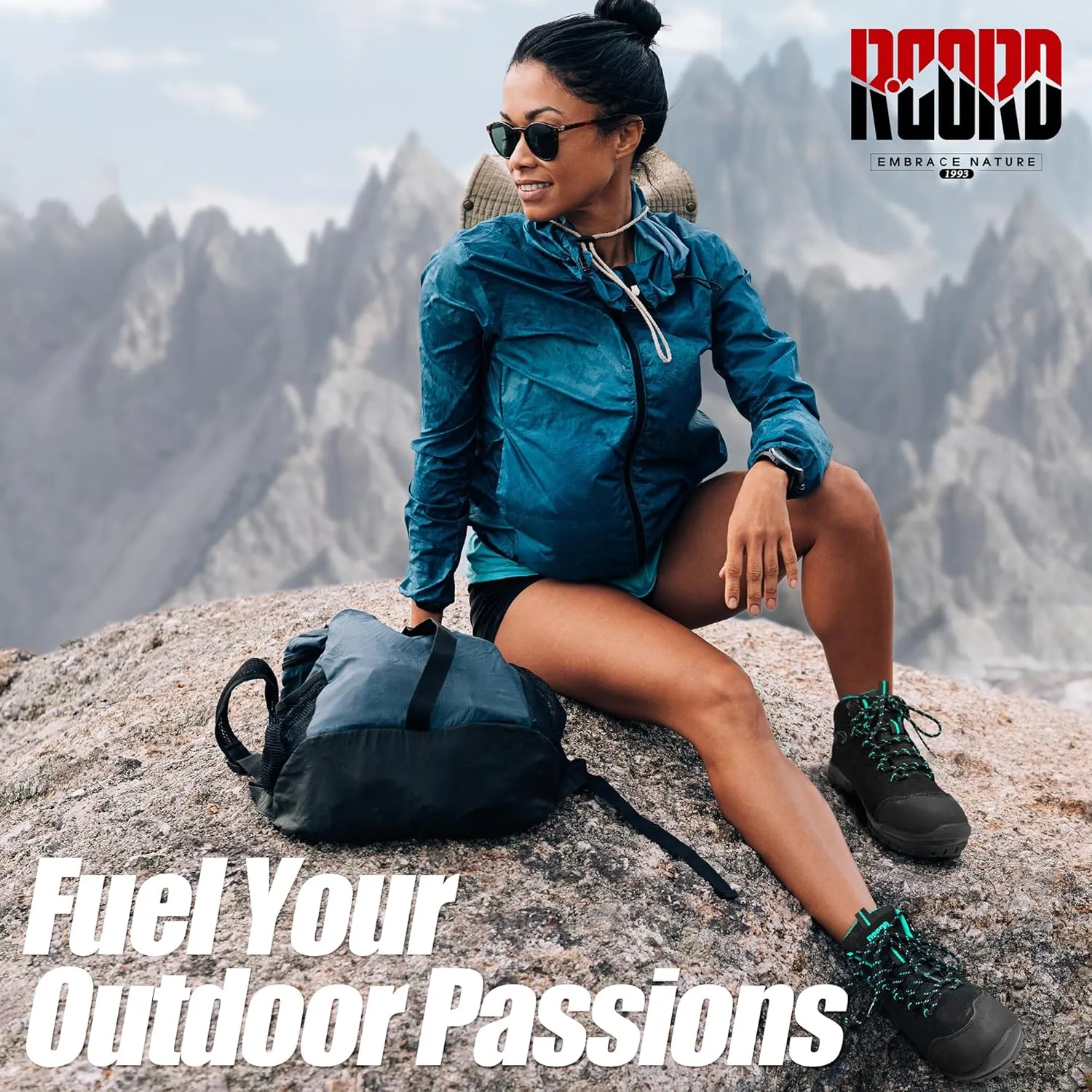 R CORD Womens Hiking Boots Waterproof Womens Hiking Shoes Comfortable Non-Slip Breathable Hiking Boots Womens Outdoor Trekking Camping Boots Hiking Shoes