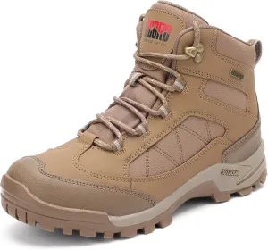 RCORD Women's Comfortable Non-Slip Waterproof Hiking Boots for All-Day Work, Backpacking, Walking & Outdoor Activities