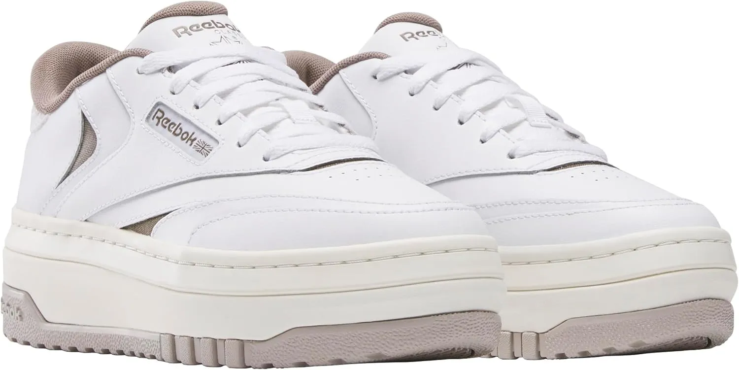 Reebok Womens Club C Extra Platform Sneakers for Women Legacy