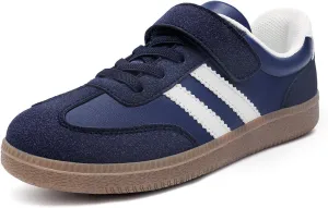 Rihero Boys Girls Sneakers Kids Cute School Uniform Shoes Slip on Walking Sneakers for Toddler/Little Kid/Big Kid
